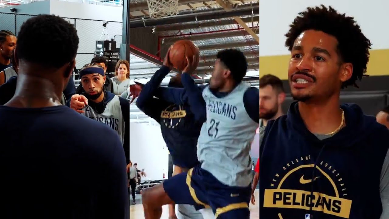 Pelicans intense scrimmage with Zion Williamson and Jordan Poole at training camp