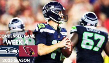 Cardinals vs Seahawks 2025 Week 4 Condensed Game | NFL Highlights