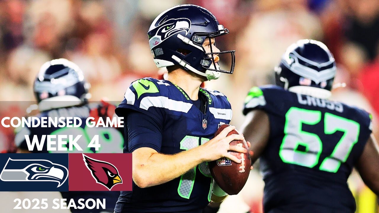 Cardinals vs Seahawks 2025 Week 4 Condensed Game | NFL Highlights