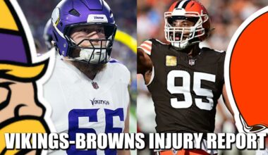 FIRST Vikings-Browns Injury Report: Michael Jurgens and Myles Garrett DNP