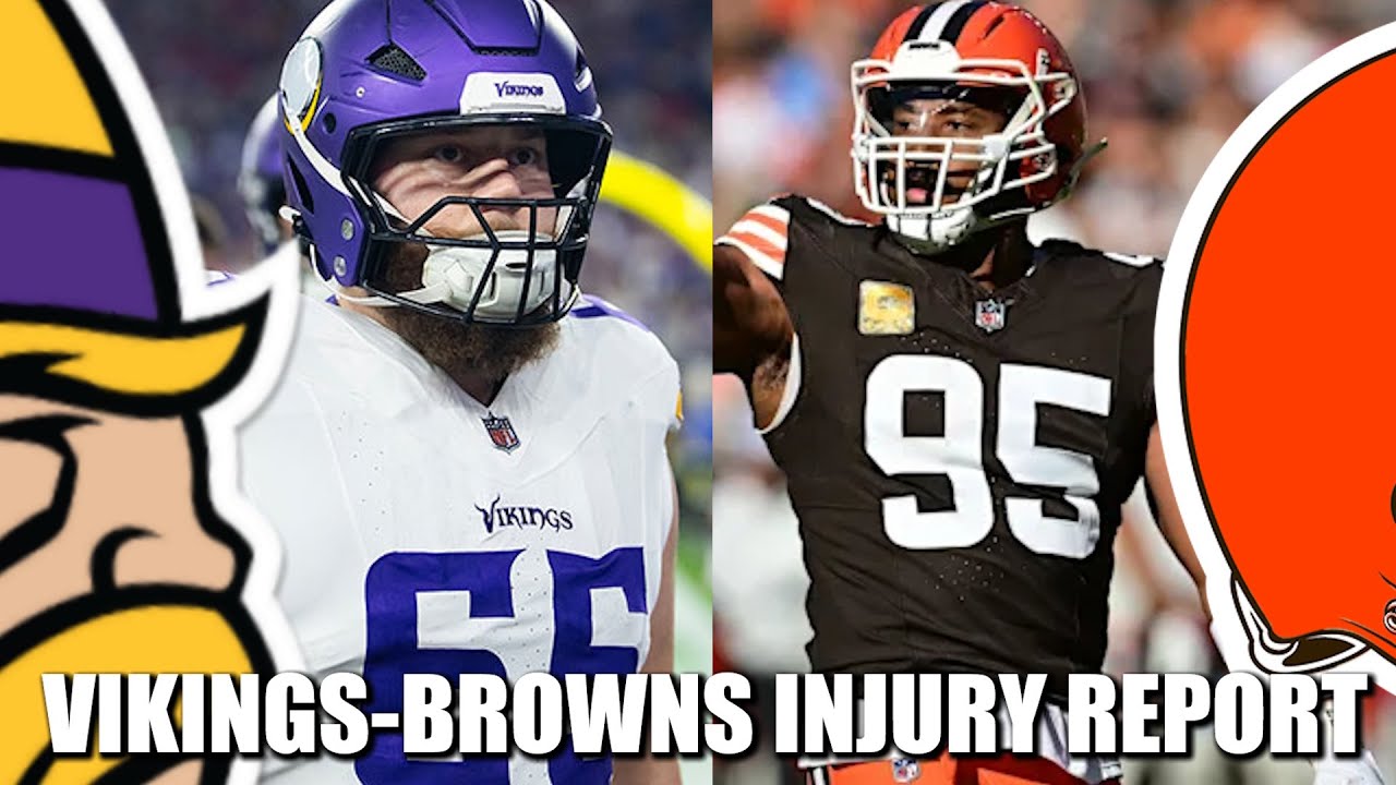 FIRST Vikings-Browns Injury Report: Michael Jurgens and Myles Garrett DNP