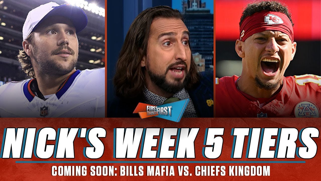 Chiefs are a collision course, Cowboys potentially frisky in Nick's Tiers 📈 | FIRST THINGS FIRST