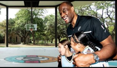David Robinson & The San Antonio Spurs Celebrate the Unveiling of Red McCombs Community Court