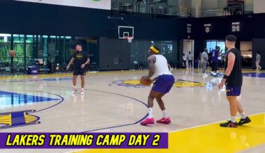 Lakers Training Camp DAY 2 Scene! | Jake Laravia + Vanderbilt Shooting + NEW Injury Update!