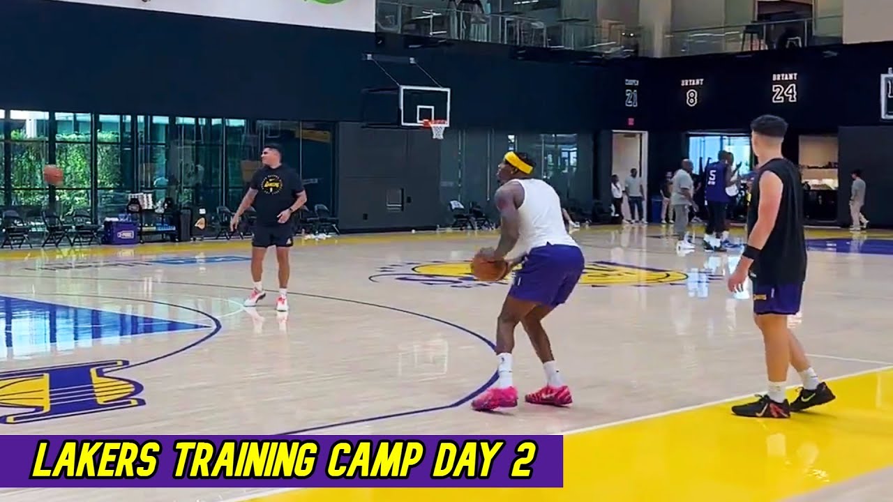 Lakers Training Camp DAY 2 Scene! | Jake Laravia + Vanderbilt Shooting + NEW Injury Update!