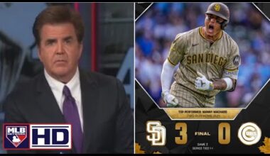 MLB Network | Brian Kenny BREAKDOWN San Diego Padres beat Chicago Cubs 3-0 Game 2, series tied 1-1