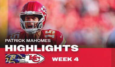 EVERY Patrick Mahomes COMPLETION + RUSH from Week 4 vs Baltimore Ravens | Kansas City Chiefs