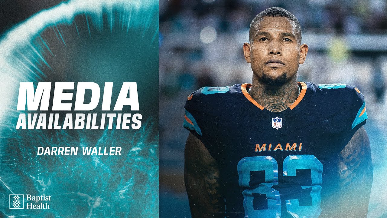 Darren Waller meets with the media | Miami Dolphins