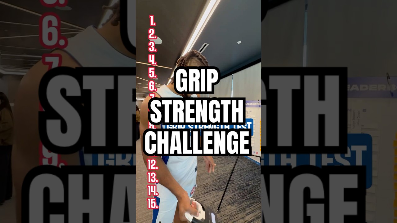 Pistons grip strength challenge 💪 #nba #detroitpistons