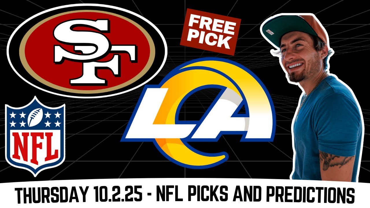 NFL Free Picks - San Francisco 49ers vs L.A. Rams Prediction 10/2/25 | Griffin Murphy NFL Best Bets