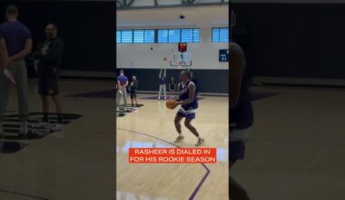 Rookie getting reps 🎯 #shorts | Phoenix Suns | Rasheer Fleming