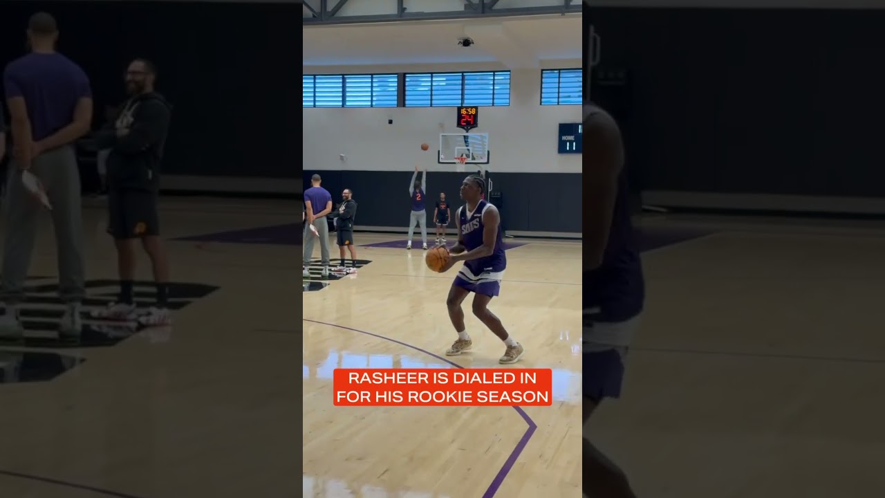 Rookie getting reps 🎯 #shorts | Phoenix Suns | Rasheer Fleming