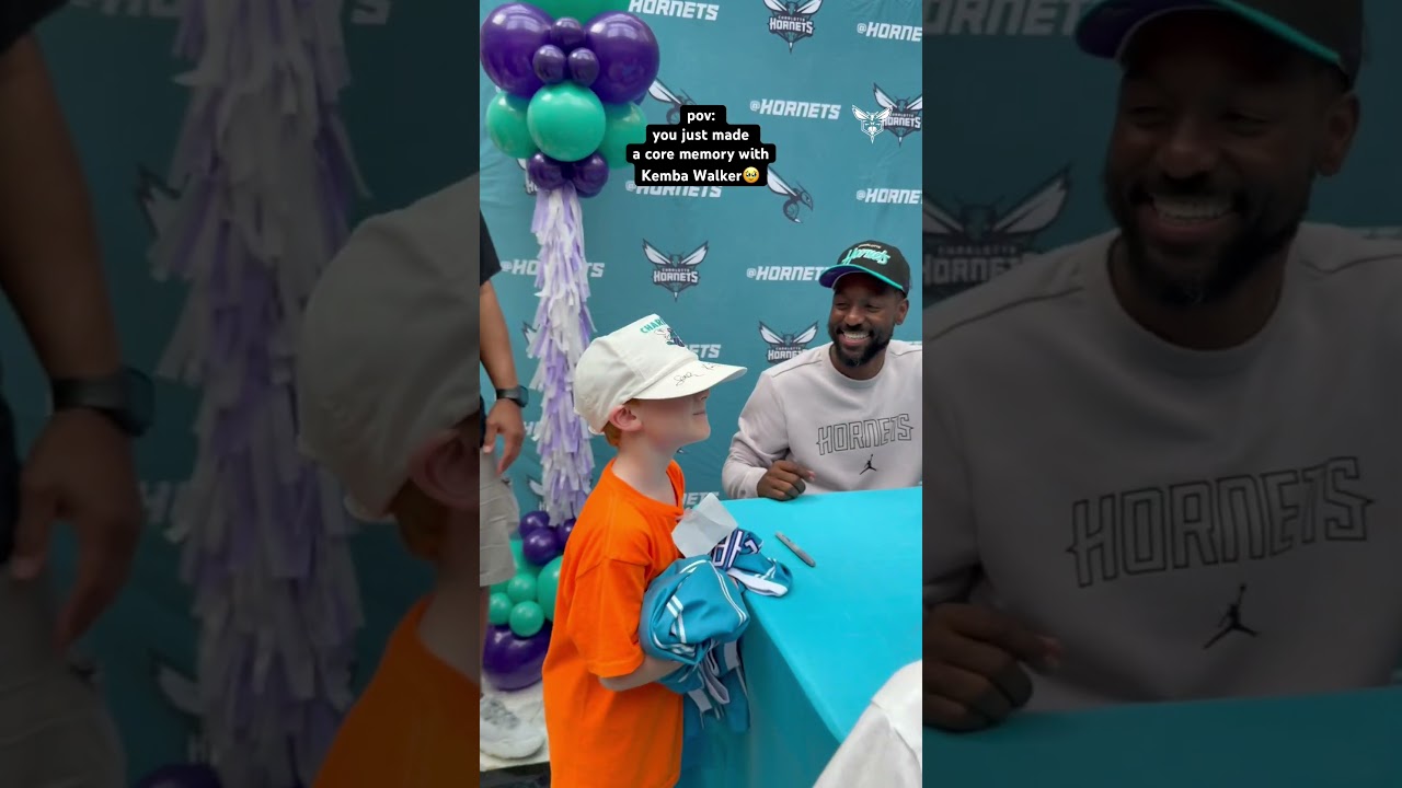 so wholesome🥹 #charlottehornets #kembawalker #wholesome