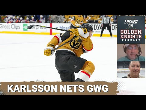 Karlsson nets game winner for the Vegas Golden Knights vs. Colorado Avalanche