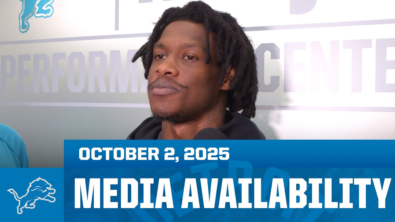 Detroit Lions players meet with the media | October 2, 2025