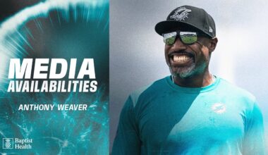 Anthony Weaver meets with the media | Miami Dolphins