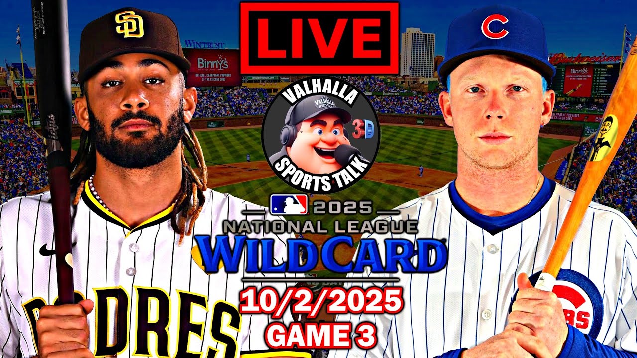 San Diego Padres vs Chicago Cubs ⚾ MLB Baseball 🟢 MLB Play By Play LIVE STREAM in 3D.