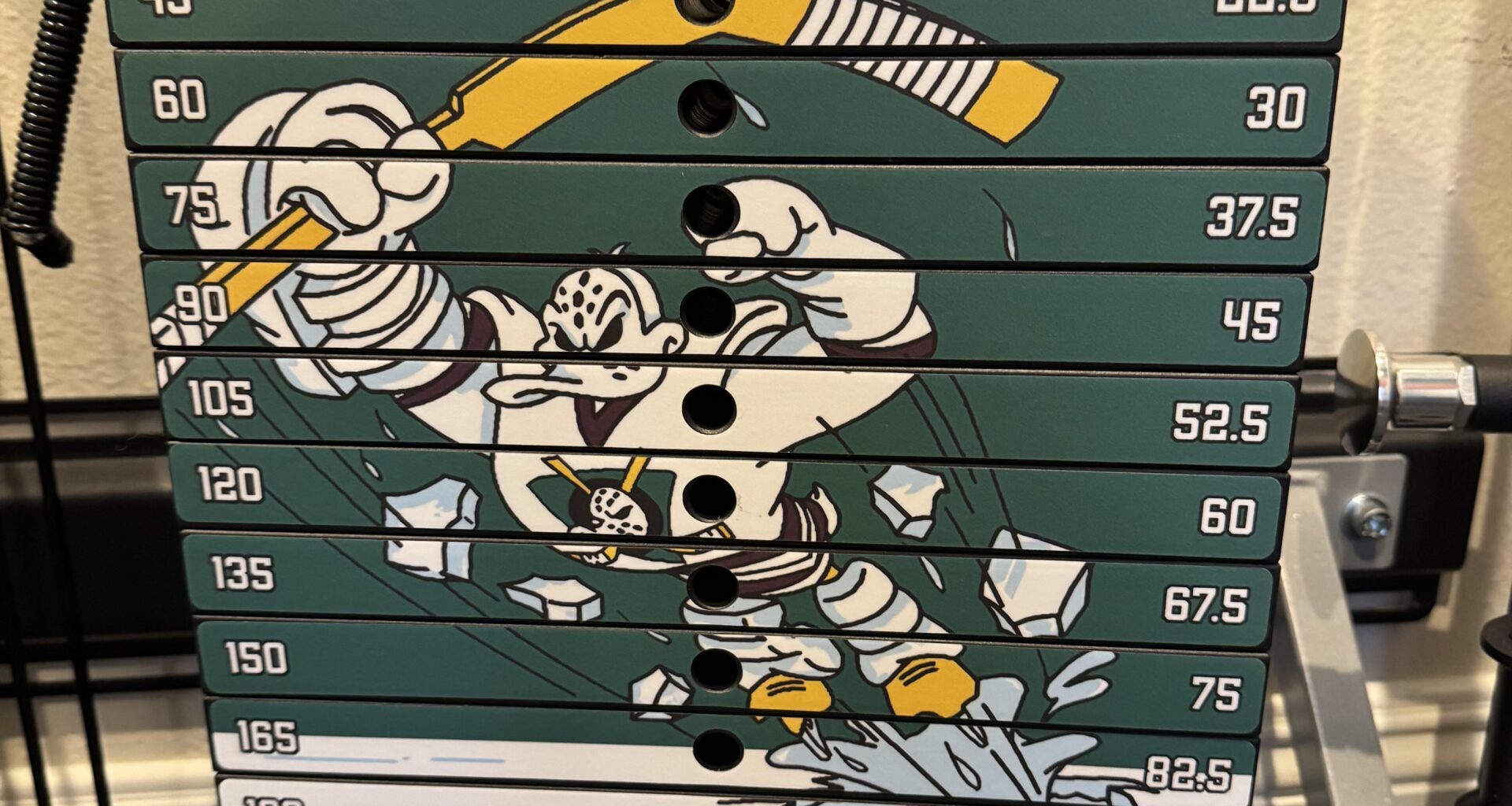 Weight stack sticker