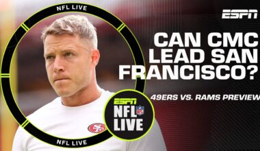 49ers vs. Rams Preview 🔮 Is Christian McCaffrey San Fran’s only hope? | NFL Live