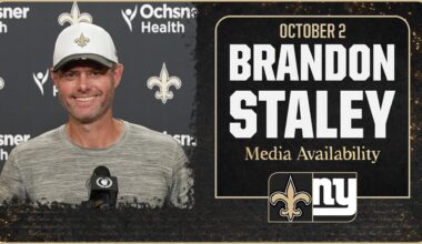 Brandon Staley on Jaxson Dart, Giants offense | New Orleans Saints
