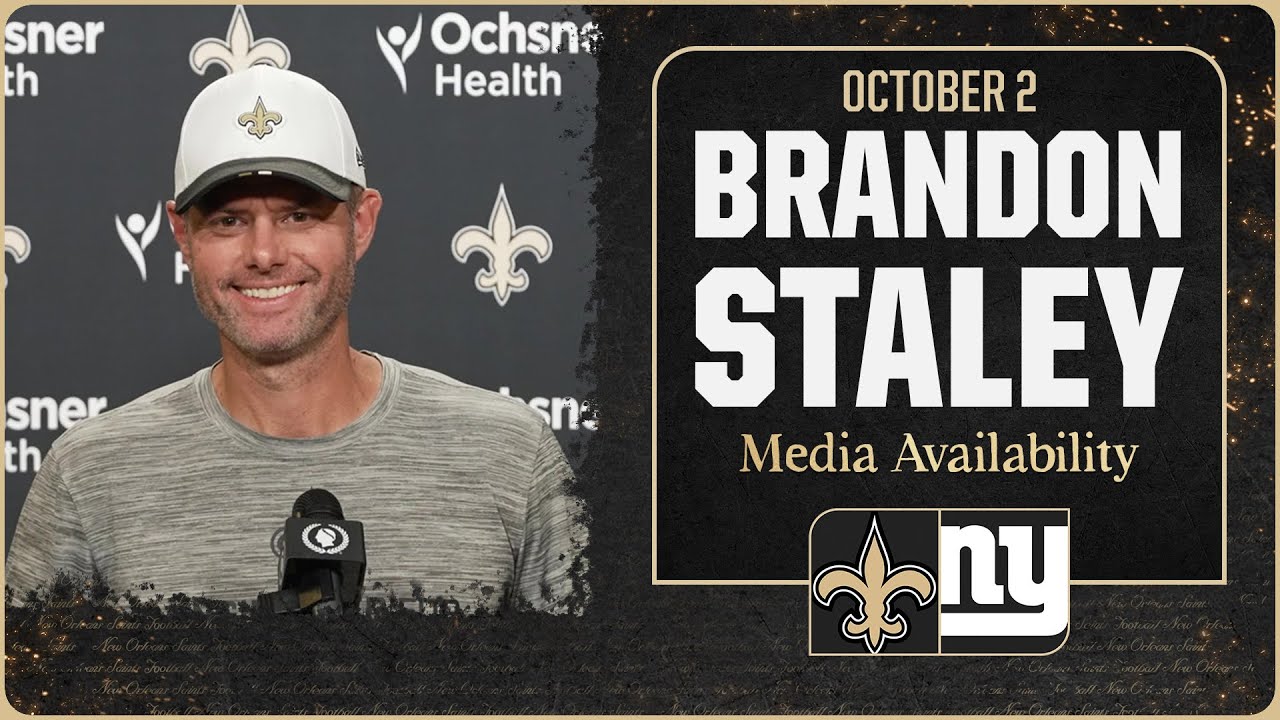 Brandon Staley on Jaxson Dart, Giants offense | New Orleans Saints