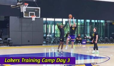 Lakers Training Camp DAY 3 Practice Scene! | Redick INTENSE Conditioning, Injury Updates, and More!