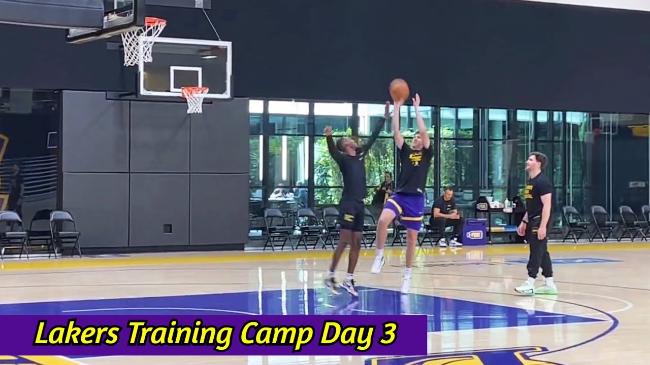Lakers Training Camp DAY 3 Practice Scene! | Redick INTENSE Conditioning, Injury Updates, and More!