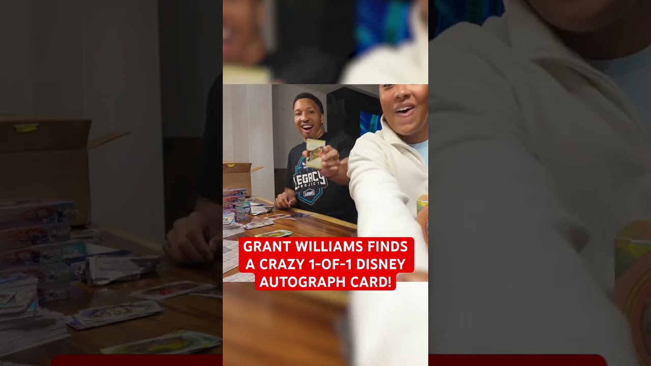 Charlotte Hornets forward Grant Williams found a crazy Disney trading card!