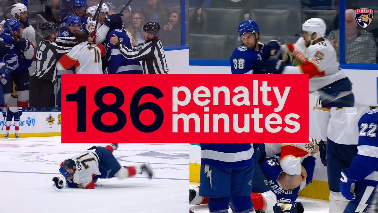 186 PENALTY MINS in a PRESEASON GAME?! | Panthers at Lightning 10.2.25
