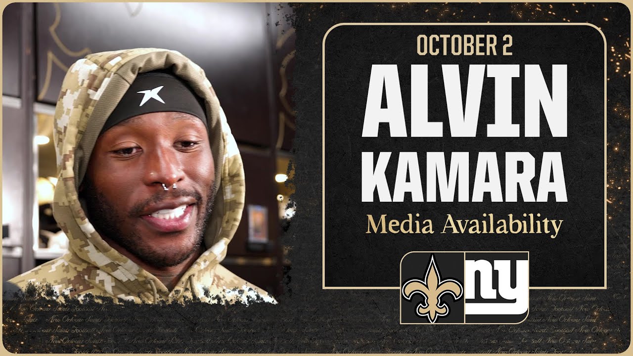 Alvin Kamara on Giants defense, Kendre Miller | New Orleans Saints