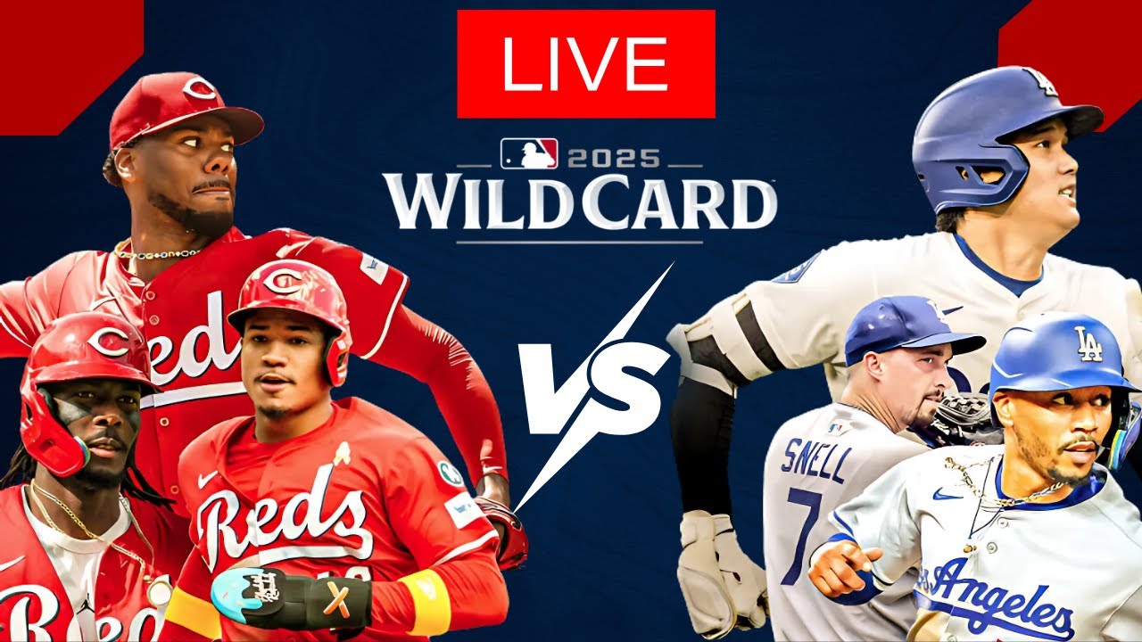 🔴 LIVE | Los Angeles Dodgers vs Cincinnati Reds | MLB Wild Card Game 2025 October 1, 2025