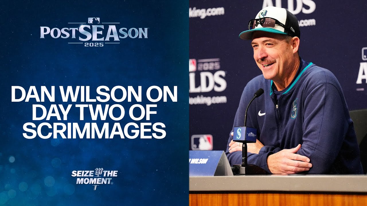 Mariners Manager Dan Wilson Talks Second Day of Postseason Scrimmages