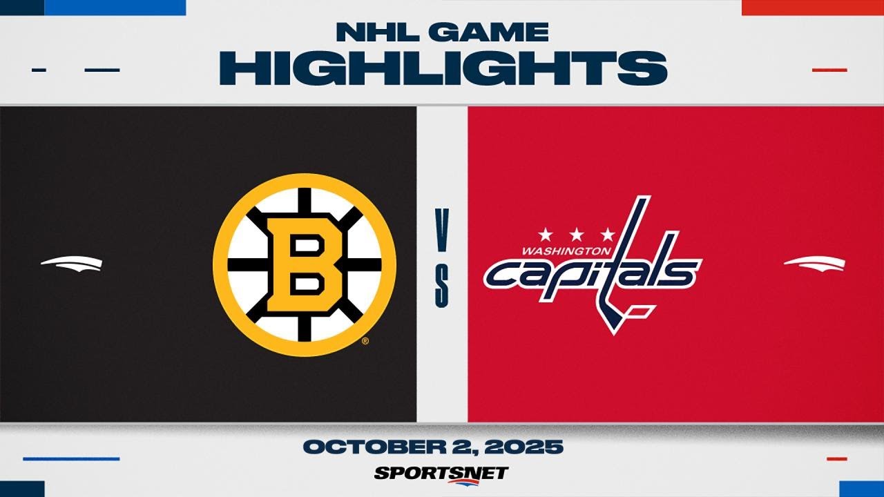 NHL Preseason Highlights | Bruins vs. Capitals - October 2, 2025