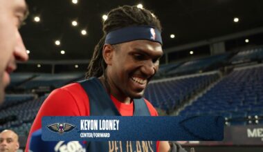 Kevon Looney on Australian fans, NBA season | Pelicans-Melbourne United Shootaround 10/3/25