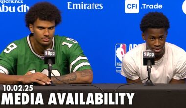 Philadelphia 76ers Postgame Media Availability | VJ Edgecombe and Dominick Barlow | 10.02.25