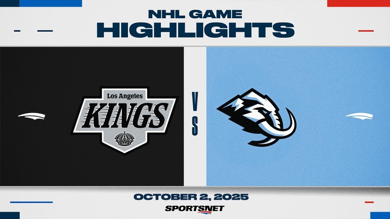 NHL Preseason Highlights | Kings  vs. Mammoth - October 2, 2025