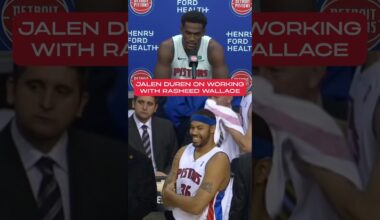 Jalen Duren learning from a Pistons legend. #nba #fyp