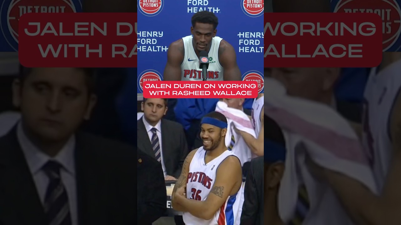 Jalen Duren learning from a Pistons legend. #nba #fyp