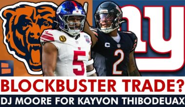 Chicago Bears BLOCKBUSTER TRADE: DJ Moore For Kavyon Thibodeaux Swap With Giants?