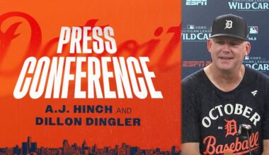 Postseason Press Conference: A.J. Hinch & Dillon Dingler Recap Tigers Wild Card Series Win | 10/2/25