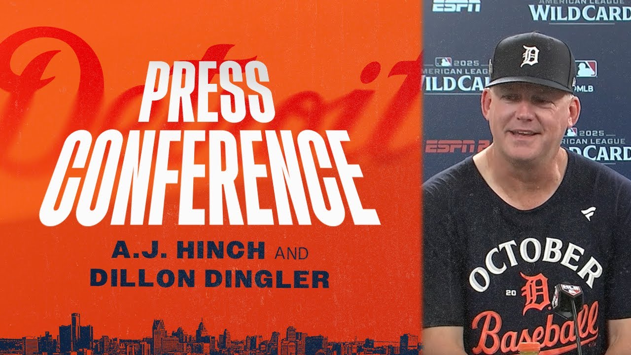 Postseason Press Conference: A.J. Hinch & Dillon Dingler Recap Tigers Wild Card Series Win | 10/2/25