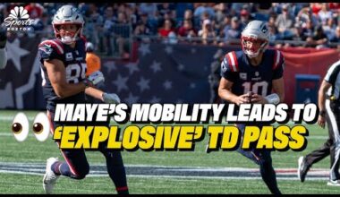 Here's how the Patriots used Drake Maye's mobility to set up 'EXPLOSIVE' TD pass to Hunter Henry 👀