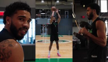Jayson Tatum moving well during workout 4 months after Achilles injury 🤯