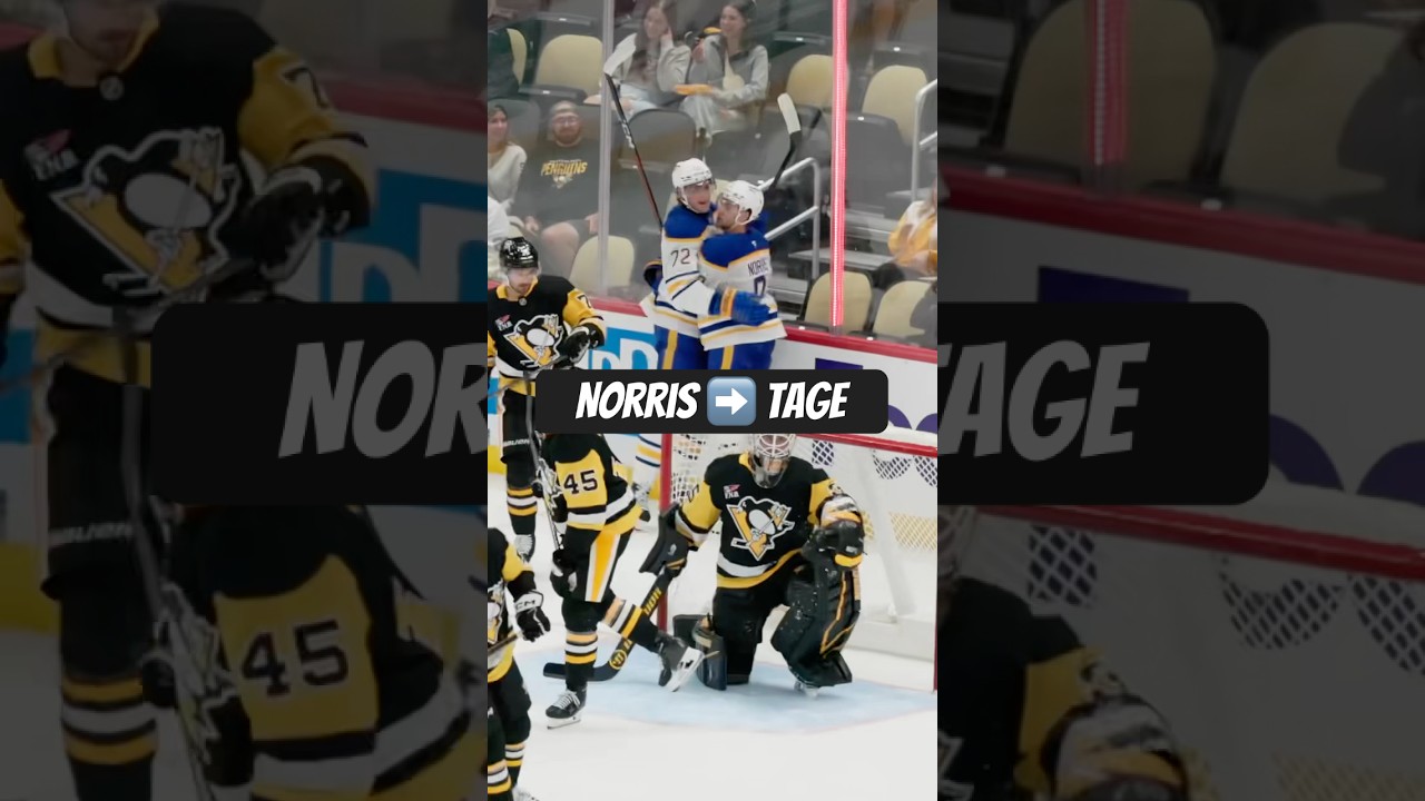 The Josh Norris ➡️ Tage Thompson connection strikes again! #nhl #buffalosabres #hockeyhighlights