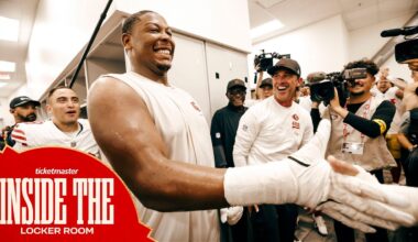Go Inside the 49ers Locker Room Following Week 5 vs. Rams