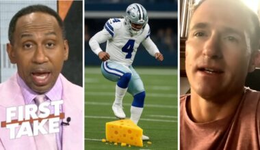 FIRST TAKE | Dak will be best QB in NFC! - Drew Brees tells Stephen A.: Cowboys are Super Bowl Team