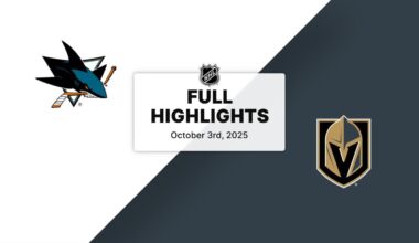 NHL Highlights | Sharks vs. Golden Knights | October 03, 2025