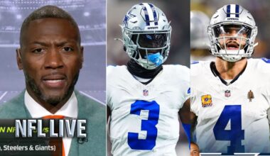 NFL LIVE | Dak ELITE made Pickens look like best WR in NFC - Ryan Clark on Cowboys tie to Packers