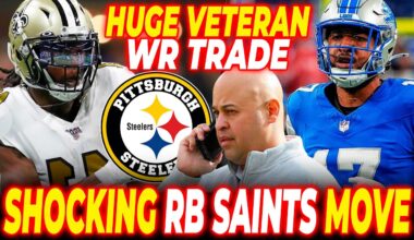 1 MINUTE AGO! STEELERS CONSIDERING VETERAN WR TRADE WHILE BEING PERFECT FIT FOR STAR RB FROM SAINTS