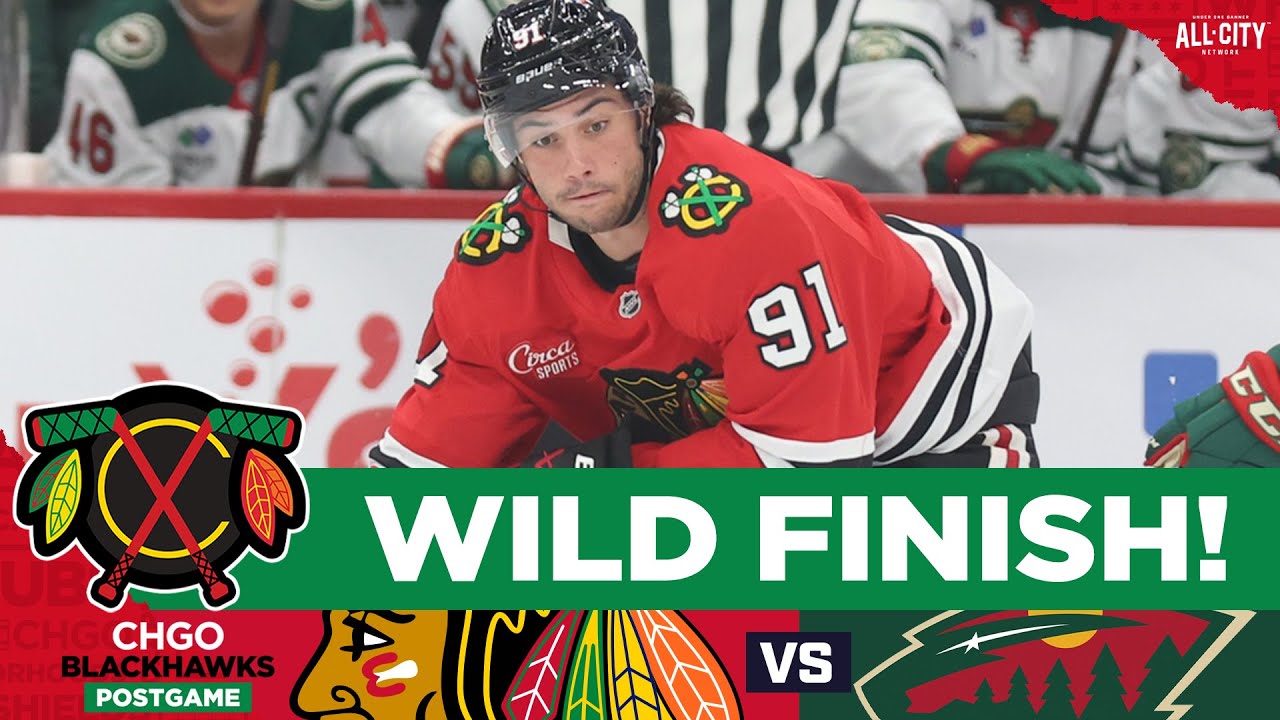 Frank Nazar SCORES as Chicago Blackhawks fall short to the Wild | CHGO Blackhawks Postgame Podcast